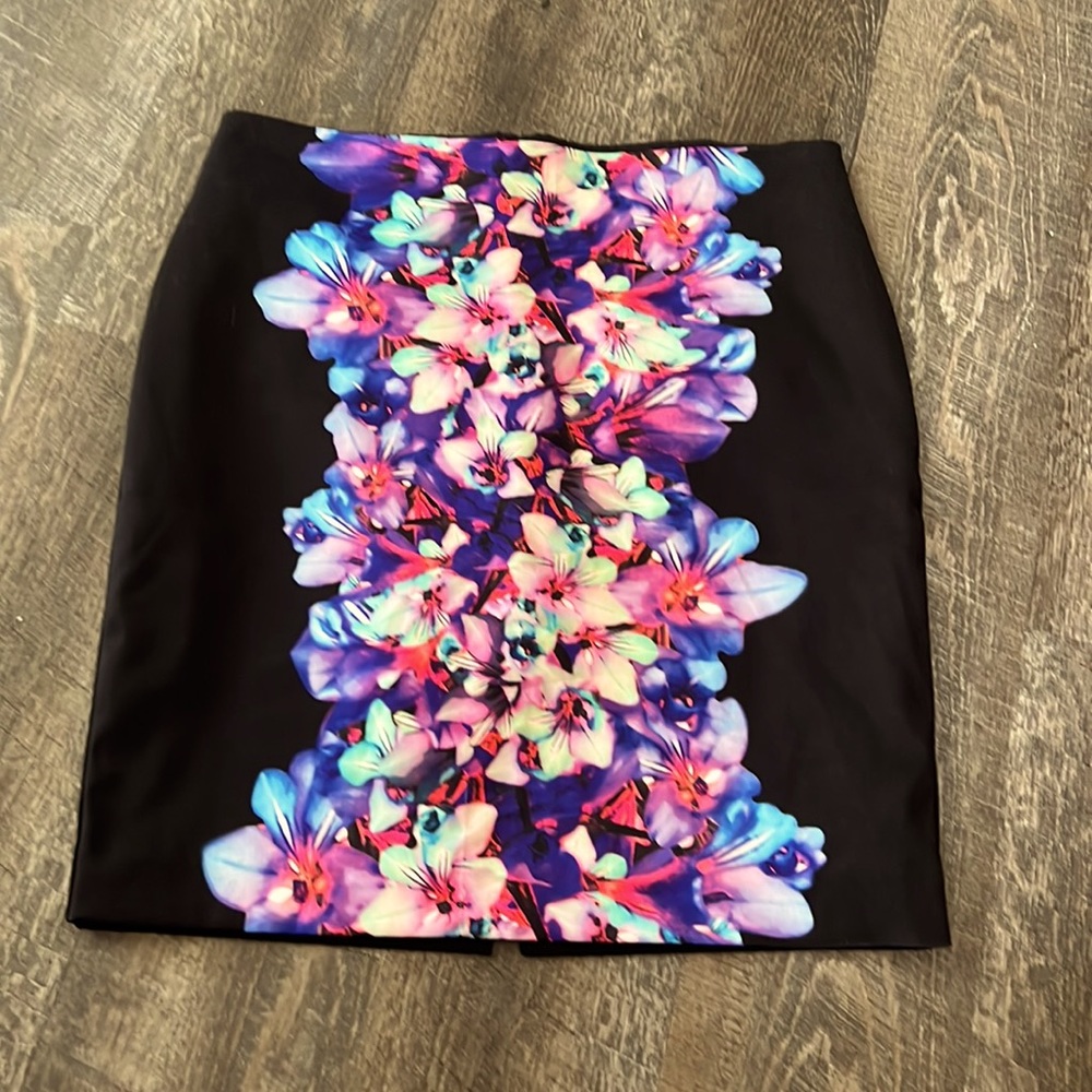 Express floral skirt